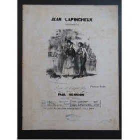 HENRION Paul Jean Lapincheux Chant Piano ca1840