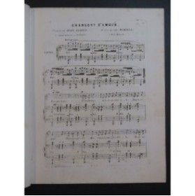 MEMBRÉE Edmond Chansons d'Amour Chant Piano ca1850