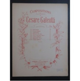 GALEOTTI Césare Valse Poétique Piano 1895