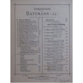 BATTMANN J. L. Fantaisie Robin des Bois de Weber Piano ca1895