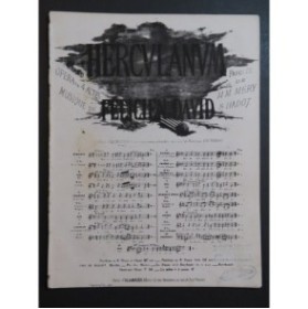DAVID Félicien Herculanum No 7 Chant Piano 1869