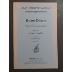 RAMEAU Jean-Philippe Quam Dilecta Motet Chant Piano