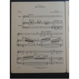 HUNTINGTON TERRY Robert The Answer Chant Piano 1921
