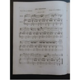 BORDÈSE Luigi Le Bouquet No 2 Les Violettes Chant Piano 1846
