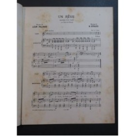 STRUSS N. Un Rêve Chant Piano ca1890