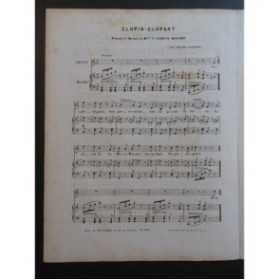 GARCIN-DUFORT C. Clopin-Clopant Chant Piano ca1855