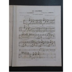 MEMBRÉE Edmond La Colombe Chant Piano ca1850