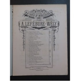 LEFÉBURE-WÉLY La Chasse à Courre Piano XIXe siècle