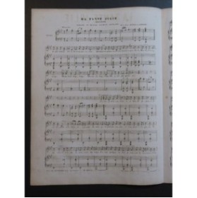 LHUILLIER Edmond La Tante de Julie Chant Piano ca1850