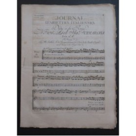 CIMAROSA Domenico L'Impesario gioia Chant Orchestre 1790