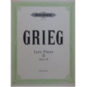 GRIEG Edvard Lyric Pieces op 38 8 pièces pour Piano