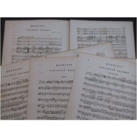 BRAHMS Johannes Quartett op 26 Piano Violon Alto Violoncelle 1863