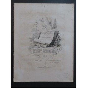 SCHUMANN Robert Esquisses Piano à pédales 1862