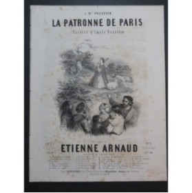 ARNAUD Étienne La Patronne de Paris Chant Piano 1851