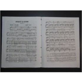 KLEIN Aloys Pendant la Guerre Chant Piano ca1860
