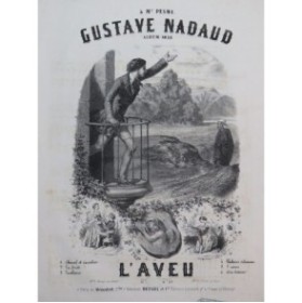 NADAUD Gustave L'Aveu Chant Piano 1856
