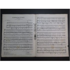 MORETTI Raoul Ernestine Couplets Chant Piano 1924