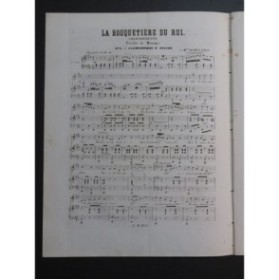 DE CLÉMENCEAU SAINT JULIEN A. La Bouquetière du Roi Chant Piano ca1860
