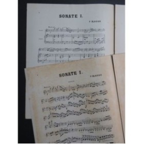 BLASIUS Frédéric Sonate No 1 Piano Violon