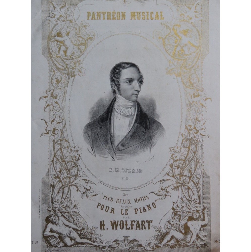 WOLFART H. C. M. Weber Ses plus beaux Motifs Piano ca1855