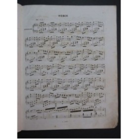 WOLFART H. C. M. Weber Ses plus beaux Motifs Piano ca1855