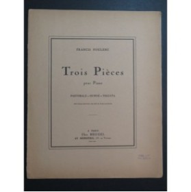 POULENC Francis Trois Pièces Piano 1953