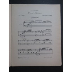 POULENC Francis Trois Pièces Piano 1953