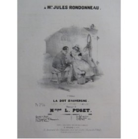 PUGET Loïsa La Dot d'Auvergne Chant Piano 1841