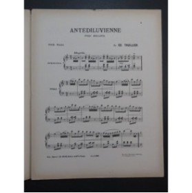 THUILLIER Edouard Antédiluvienne Piano
