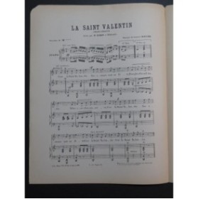 DAVID Gustave La Saint Valentin Chant Piano