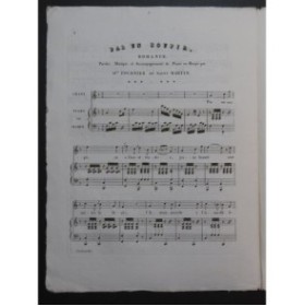 FOURNIER DE SAINT MARTIN Désiré Par un Soupir Chant Piano ou Harpe ca1830