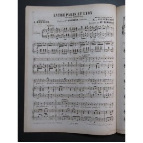 DE VILLEBICHOT Auguste Entre Paris et Lyon Chant Piano XIXe siècle