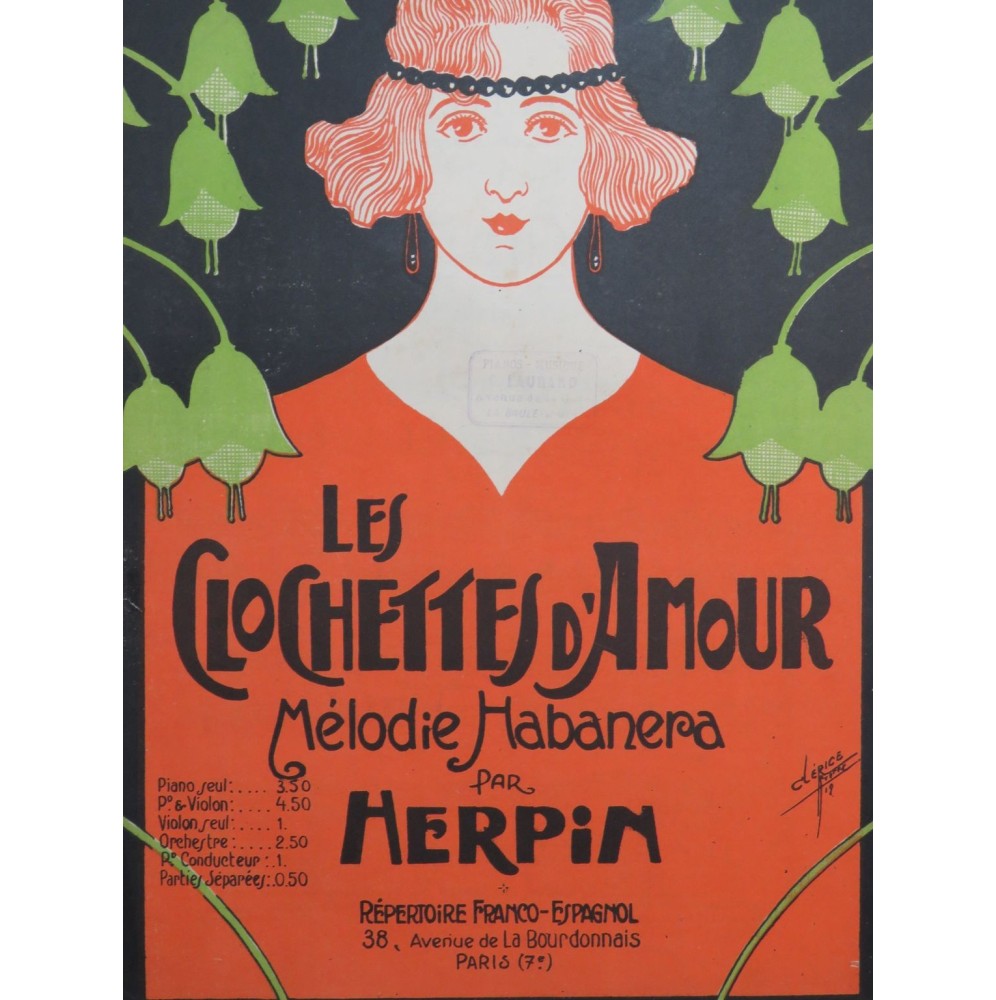 HERPIN Les Clochettes d'Amour Piano ca1925