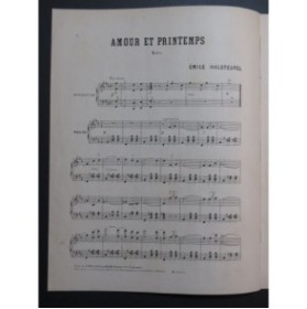 WALDTEUFEL Émile Amour et Printemps Piano