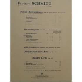 SCHMITT Florent Rondeau Piano 1913