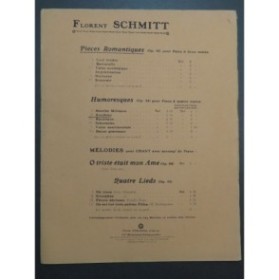 SCHMITT Florent Rondeau Piano 1913