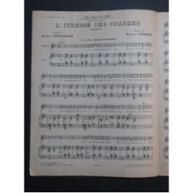 LAMART Octave L'Ivresse des Charmes Chant Piano 1911