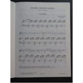 Quatre Chants Sacrés Gounod Bizet Schubert Franck Chant Piano 1997