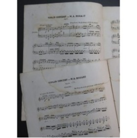 MOZART W. A. Concert op 76 K 268 Violon Piano ca1860