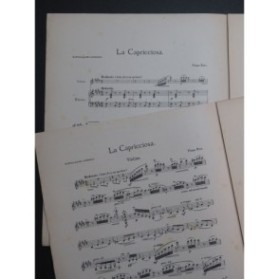 RIES Franz La Capricciosa Violon Piano 1925