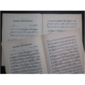 GODARD Benjamin Mazurk Sentimentale Violon Piano 1892