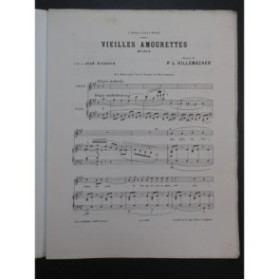 HILLEMACHER P. L. Vieilles Amourettes Chant Piano ca1885