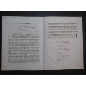 LHUILLIER Edmond La Jeune Indienne Chant Piano ca1820